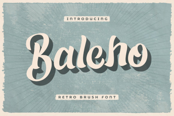 Baleho: A Bold Display Font with Retro Charm