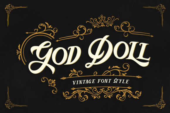 God Doll Font for Handmade and Commercial Craft Projects