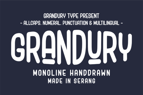 Grandury: A Modern Display Font for Editorial Elegance