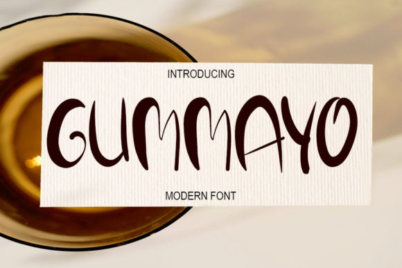 Gummayo: A Chic Display Font for Handmade Creations