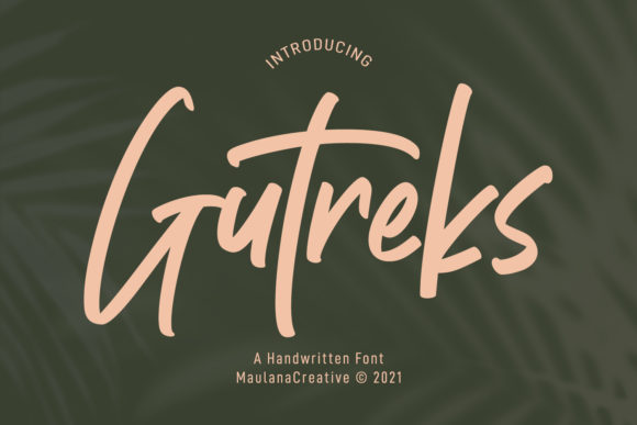 Gutreks: A Display Font for Bold Statements