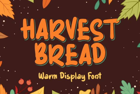 Harvest Bread Font for Handmade and Commercial Designs