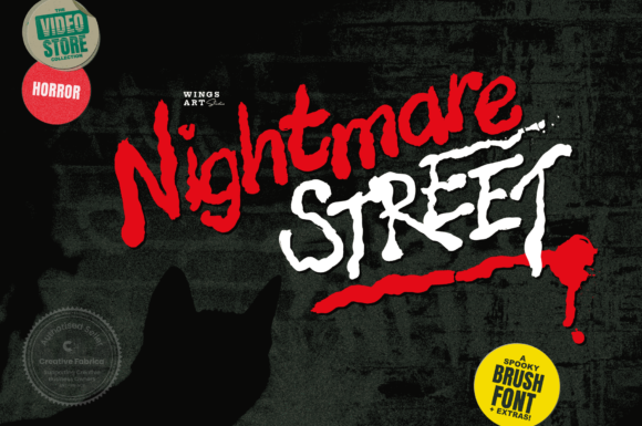 Nightmare Street Font for Halloween Branding