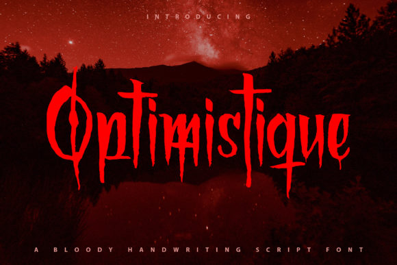 Optimistique: A Spooky Display Font for Digital Projects