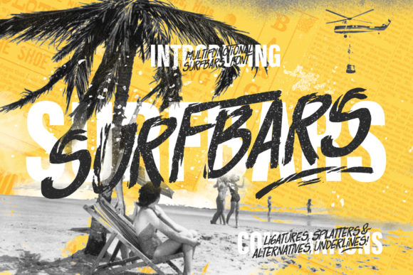 Surfbars: A Cool Display Font for Handmade Creations