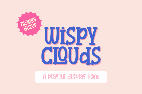 Wispy Clouds Font for Playful Web Design